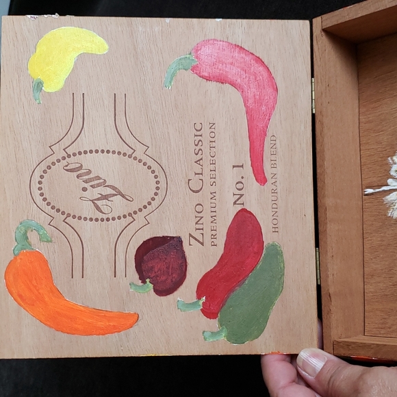 Painted Cigar Box by Mada - Picture 2 of 5